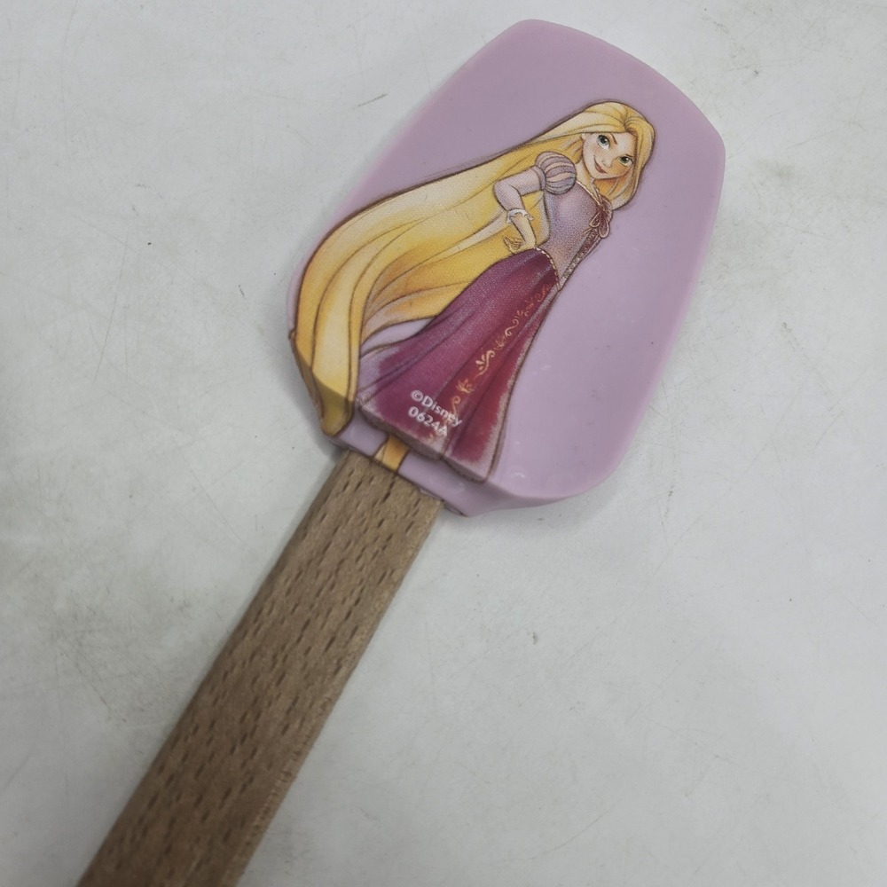 Disney Rapunzel silicone‎ spatula with wooden handle